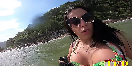 cybele pacheco rocking the beach of pereque in guaruja