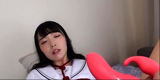 japanese teen getting toyed and extremely tickled